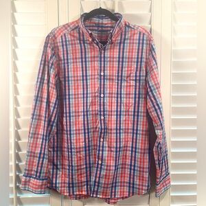Vineyard Vines Men’s Long Sleeve Button Down Plaid Shirt Size Medium